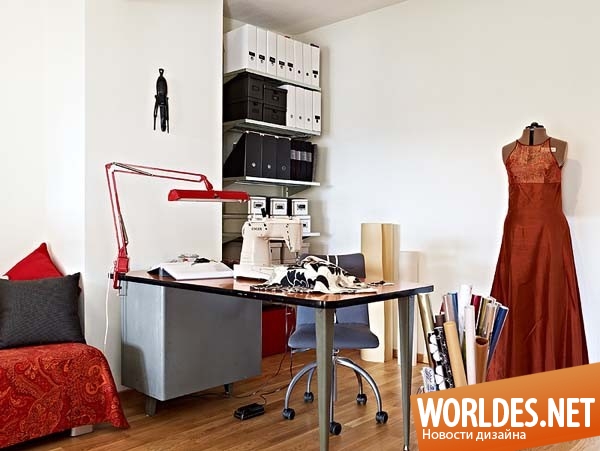дизайн домашних офисов, женские домашние офисы, современные домашние офисы
