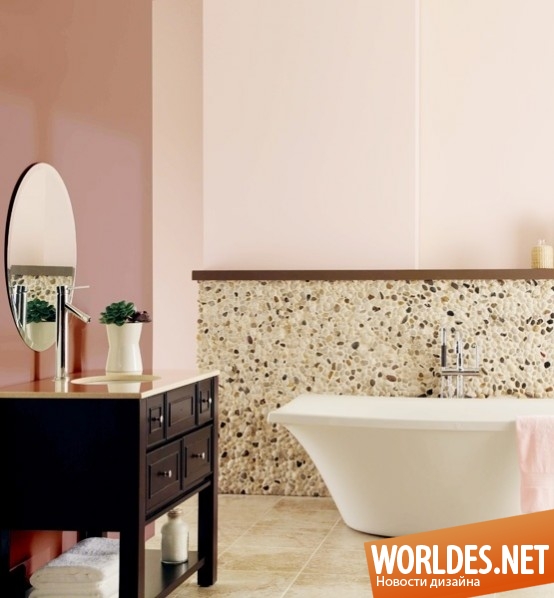 ванные комнаты, женственные ванные комнаты, яркие ванные комнаты, дизайнерские идеи ванных комнат