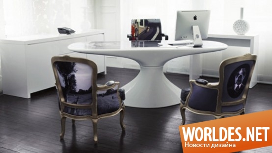 идеи офисной мебели, офисная мебель, мебель с принтами, офисная мебель с принтами, стильная офисная мебель