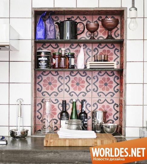 марокканская плитка, плитка в интерьере, красивая настенная плитка, напольная плитка