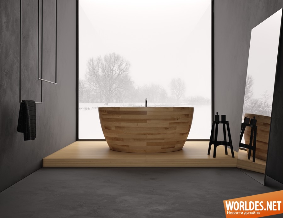 уникальные ванны, деревянные ванные, деревянные ванны, стильные ванны, комфортные ванны