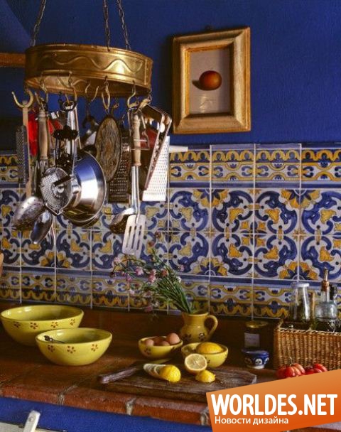 кухни в богемном стиле, яркие кухни, красочные кухни, интересные кухни, веселые кухни