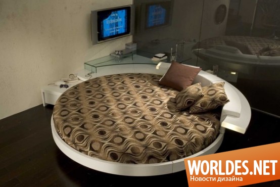 современные кровати, круглые кровати, оригинальные кровати, стильные кровати