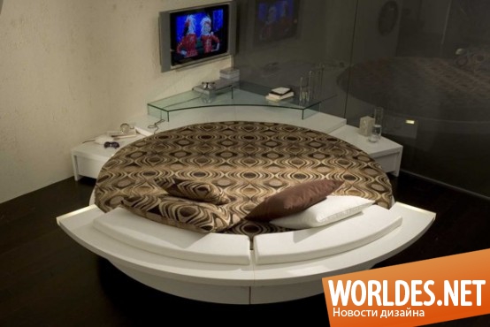 современные кровати, круглые кровати, оригинальные кровати, стильные кровати