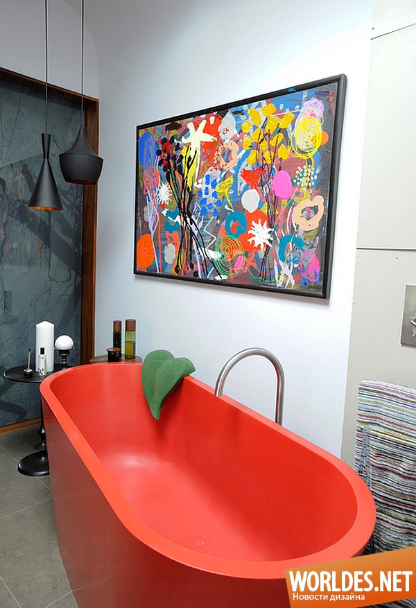 красочные ванные комнаты, яркие ванные комнаты, современные ванные комнаты, стильные ванные комнаты