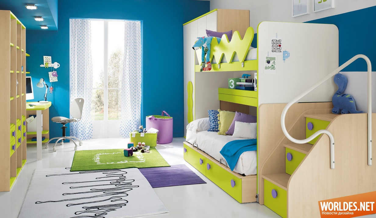 детские комнаты, современные детские комнаты, красивые детские комнаты, яркие детские комнаты