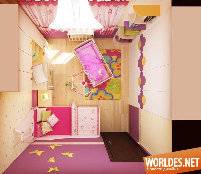 детская комната, детские комнаты фото, детская комната для девочки, дизайн детской комнаты, интерьер детской комнаты, дизайн детской комнаты для девочки, дизайн детской комнаты фото 