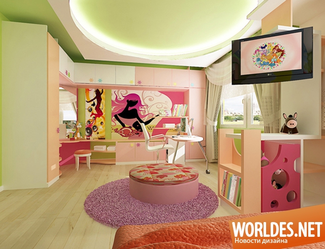 детская комната для девочки, дизайн детской комнаты для девочки, дизайн детской комнаты, интерьер детской комнаты для девочки, идеи детской комнаты для девочки