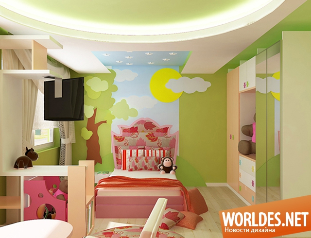 детская комната для девочки, дизайн детской комнаты для девочки, дизайн детской комнаты, интерьер детской комнаты для девочки, идеи детской комнаты для девочки