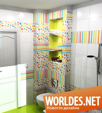детская ванная комната, детская ванная комната фото, дизайн детской ванной комнаты, ванная комната