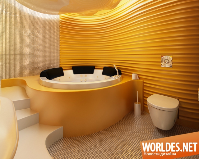 ванная комната, желтая ванная комната, желтая ванная комната фото, ванная комната в желтом цвете, ванная комната желтого цвета фото