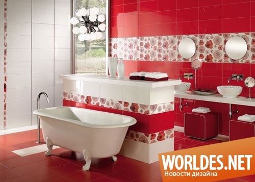 красная ванная комната, красные ванные комнаты, ванная комната красная фото, красные ванные комнаты фото, красная ванная комната дизайн, ванная комната в красном цвете