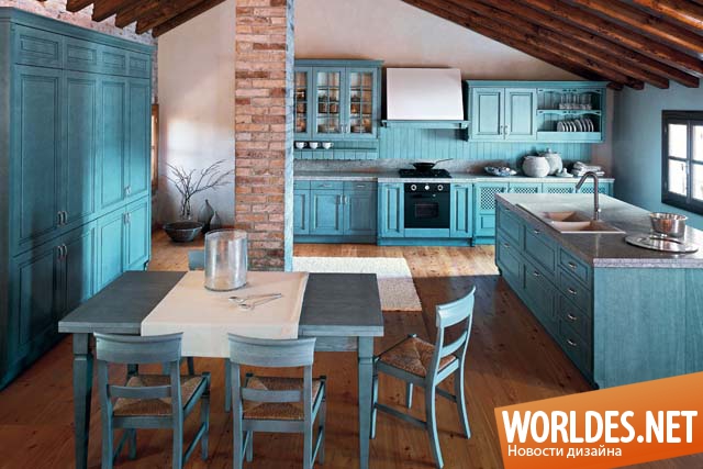 кухни синего цвета, кухни синего цвета фото, дизайн кухни, кухня голубого цвета, кухня в голубом цвете