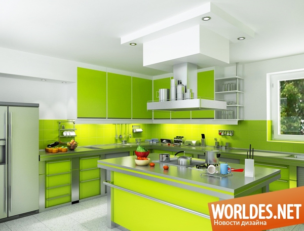 кухня в зеленых тонах, кухни в зеленых тонах фото, дизайн кухни в зеленых тонах, дизайн кухни, дизайн кухни фото