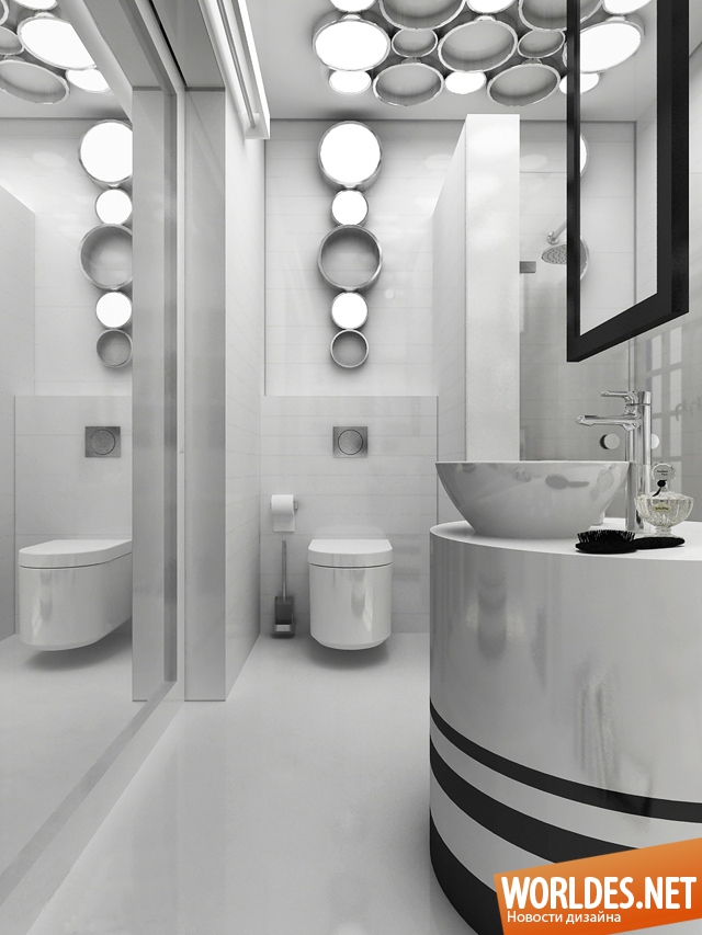 дизайн ванной комнаты, ванная комната, в ванной комнате девушки, стильная ванная комната фото, стильный дизайн ванной комнаты