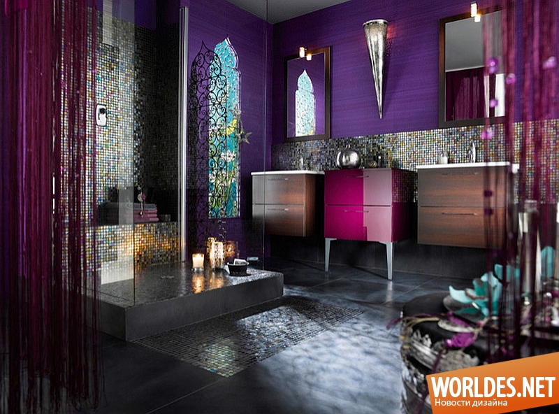 марокканский стиль ванной комнаты, ванная комната в марокканском стиле, ванная комната, фото ванной комнаты, дизайн ванной комнаты