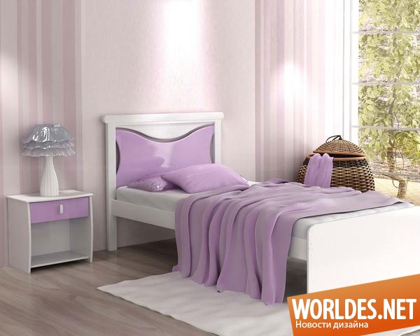 фиолетовые спальни, фиолетовые спальни фото, фиолетовый цвет в спальне, дизайн спальни