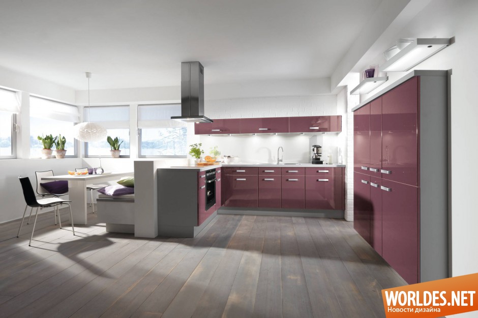 кухни, кухни фото, мебель для кухни, фиолетовый цвет кухни, фиолетовый цвет кухни фото, фиолетовые кухни, фиолетовые кухни фото