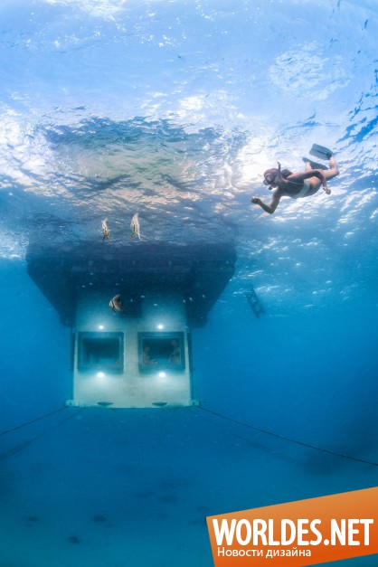 подводный отель, отель, дизайн отеля, подводный отель фото, отель фото