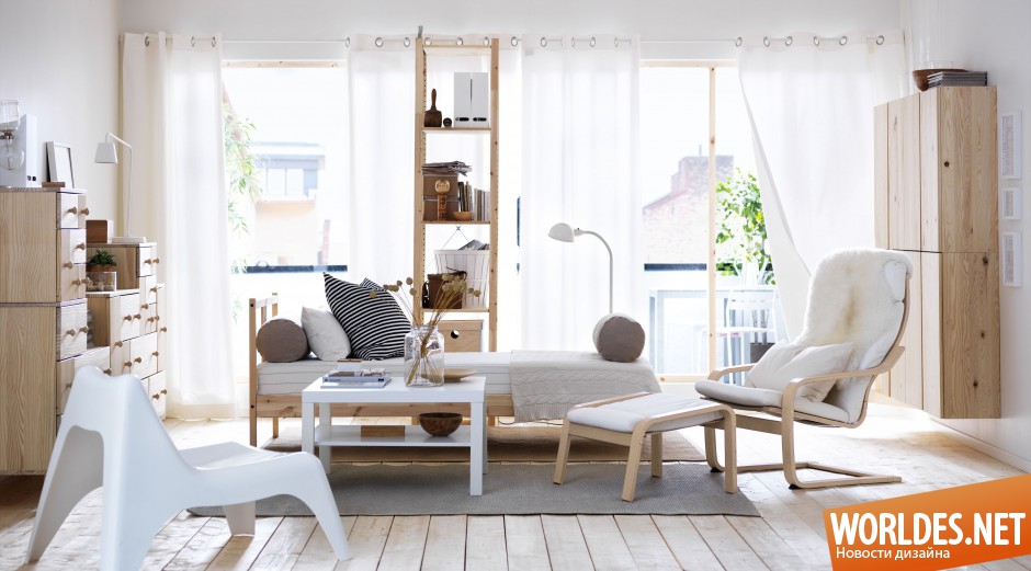 белая мебель с древесиной, белая мебель, белая мебель фото, мебель с древесиной, мебель из древесины