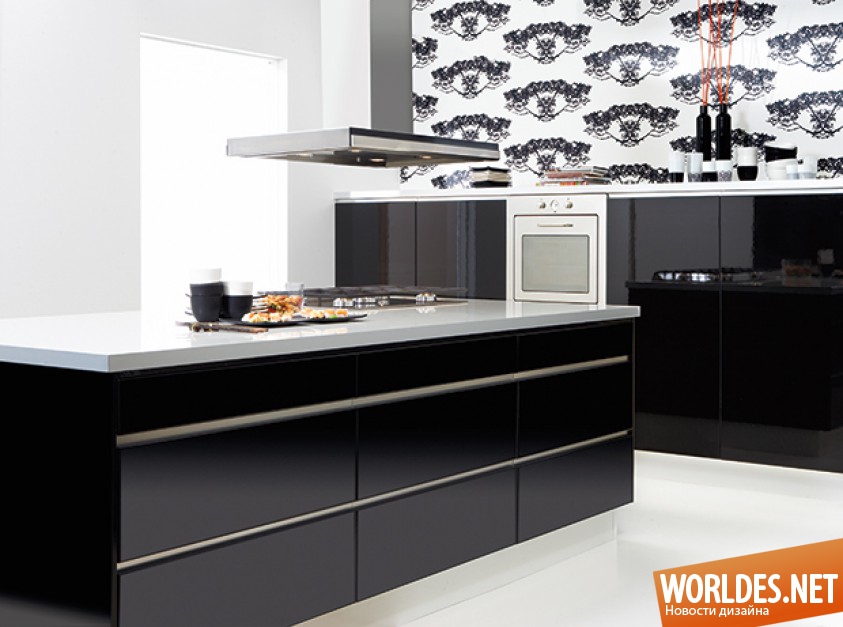 кухонная мебель черного цвета, кухни, кухни фото, кухонная мебель, кухонная мебель фото, черная кухонная мебель, черная кухонная мебель фото, мебель для кухни