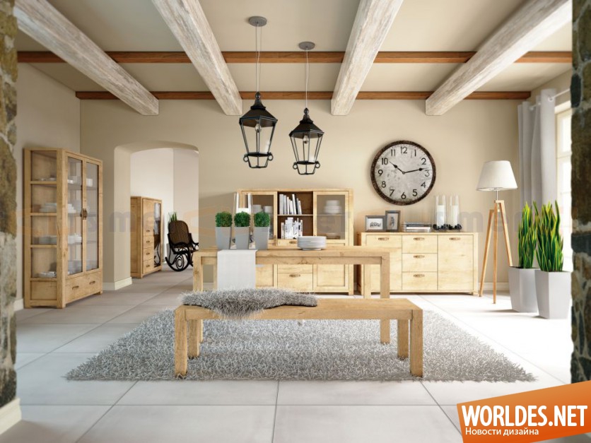 мебель для гостиной, мебель для гостиной фото, гостиная, мебель из светлой древесины, мебель из светлого дерева, мебель из натурального дерева