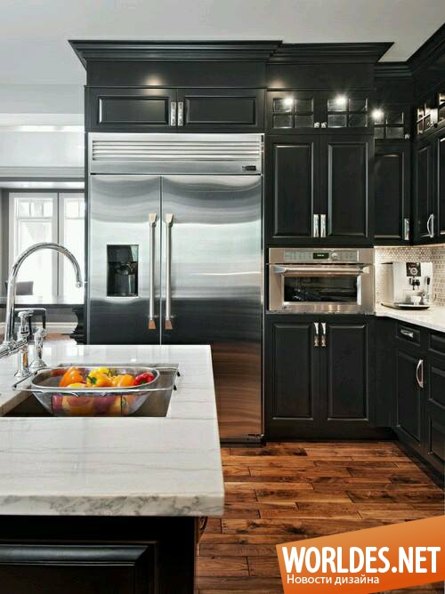 черные кухни, черные кухни фото, кухни черные дизайн фото, черные кухни в интерьере, кухни