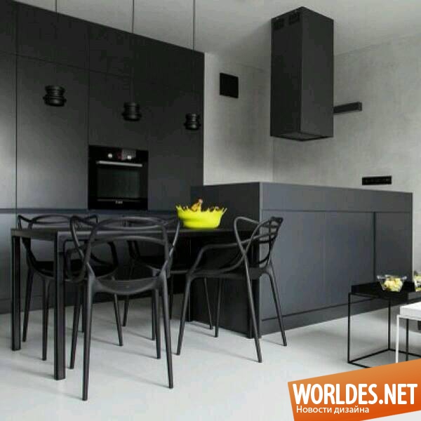 черные кухни, черные кухни фото, кухни черные дизайн фото, черные кухни в интерьере, кухни