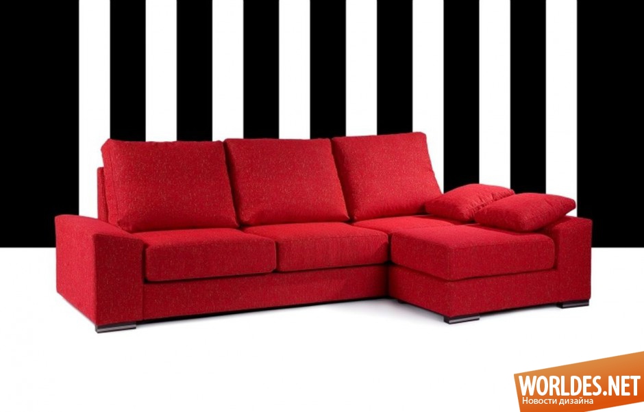 красные диваны, красные диваны фото, красные диваны в интерьере, диваны, диваны красного цвета, мебель красного цвета