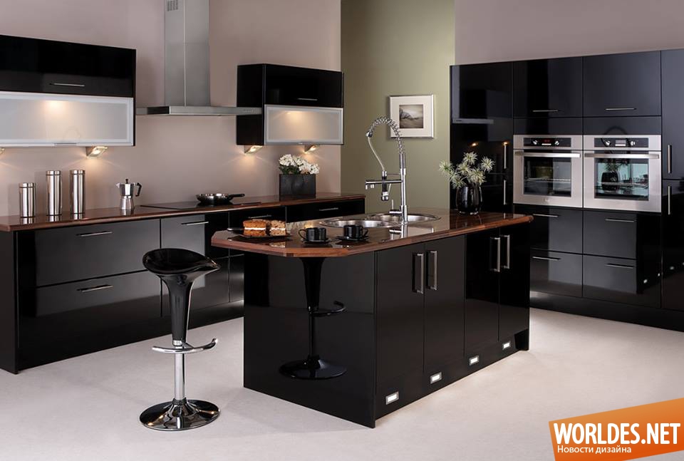 черная кухня, черная кухня фото, черная кухня дизайн, черная кухня фото дизайн, черные кухни, кухни, кухни фото