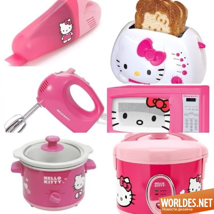 кухня Hello Kitty, кухни, кухни фото, розовая кухня, аксессуары для кухни