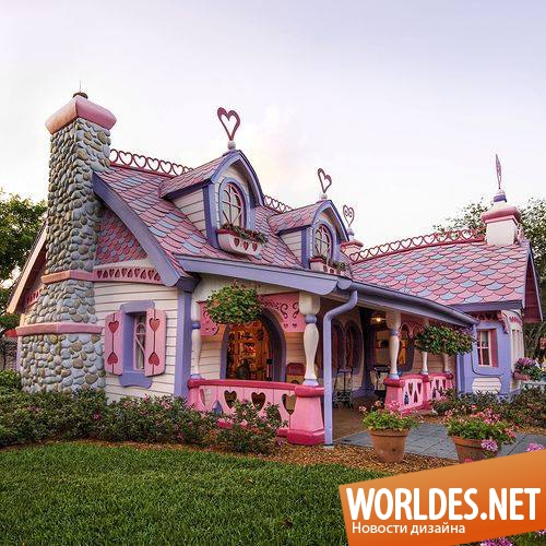 милые дома, милые дома фото, розовые дома, симпатичные дома