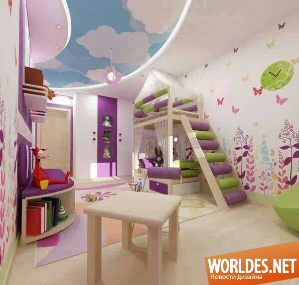 оригинальные детские комнаты, интересные детские комнаты, детские комнаты, детские комнаты фото, детские комнаты дизайн