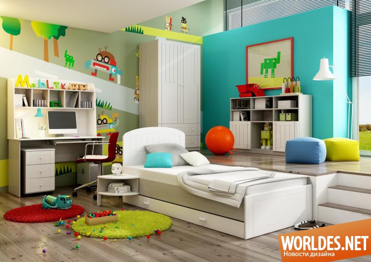 детская комната, мебель для детской комнаты, мебель для детской комнаты фото, оформление детской комнаты, оформление детской комнаты фото