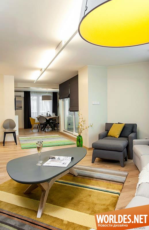 интерьер квартиры, дизайн квартиры, современная квартира, стильная квартира, яркая квартира