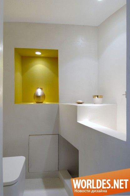 желтый цвет в ванной комнате, желтые ванные комнаты, яркие ванные комнаты, ванные комнаты, ванные комнаты фото
