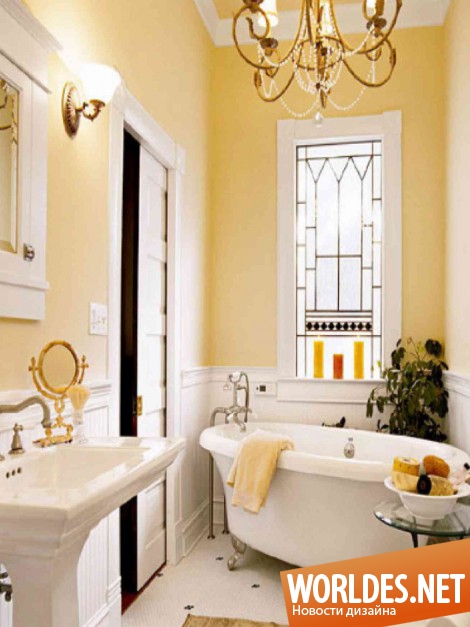желтый цвет в ванной комнате, желтые ванные комнаты, яркие ванные комнаты, ванные комнаты, ванные комнаты фото