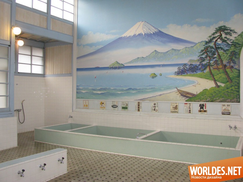 ванные комнаты в японском стиле, ванные комнаты, ванные комнаты фото, оформление ванной комнаты