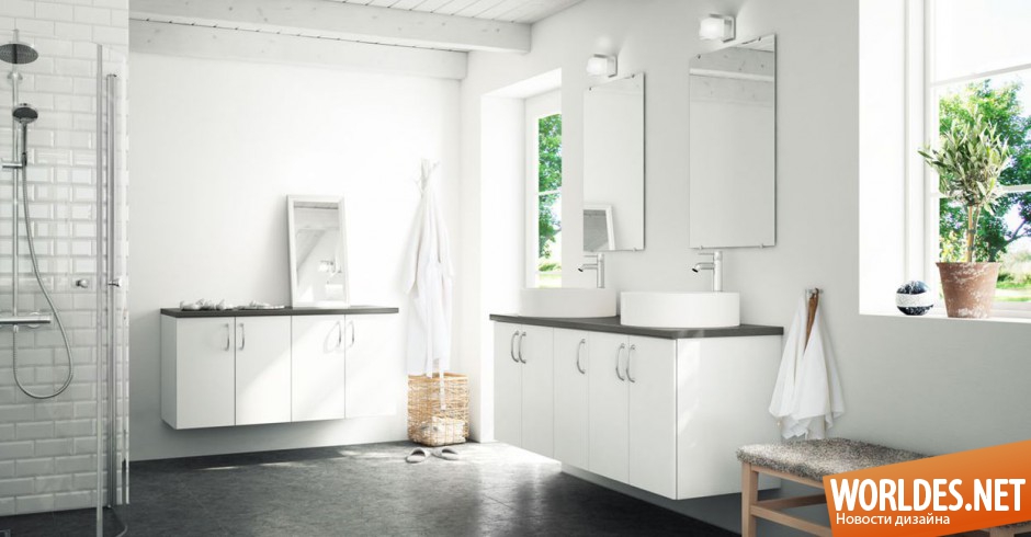 ванные комнаты в скандинавском стиле, ванные комнаты, ванные комнаты дизайн, светлые ванные комнаты, белые ванные комнаты, яркие ванные комнаты