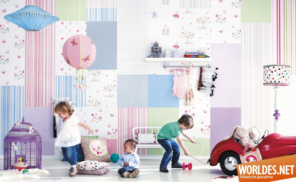 детские комнаты, дизайн детской комнаты, оформление стен в детской комнате, стены в детской комнате, стены в детской комнате фото
