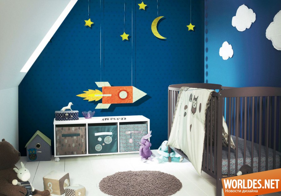 стены для детской комнаты, стены в детской комнате, стены в детской комнате фото, детские комнаты, дизайн детской комнаты