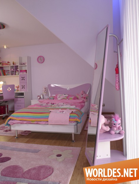 милая комната для девочки, комната для девочки, комната для девочки фото, комната в розовом цвете