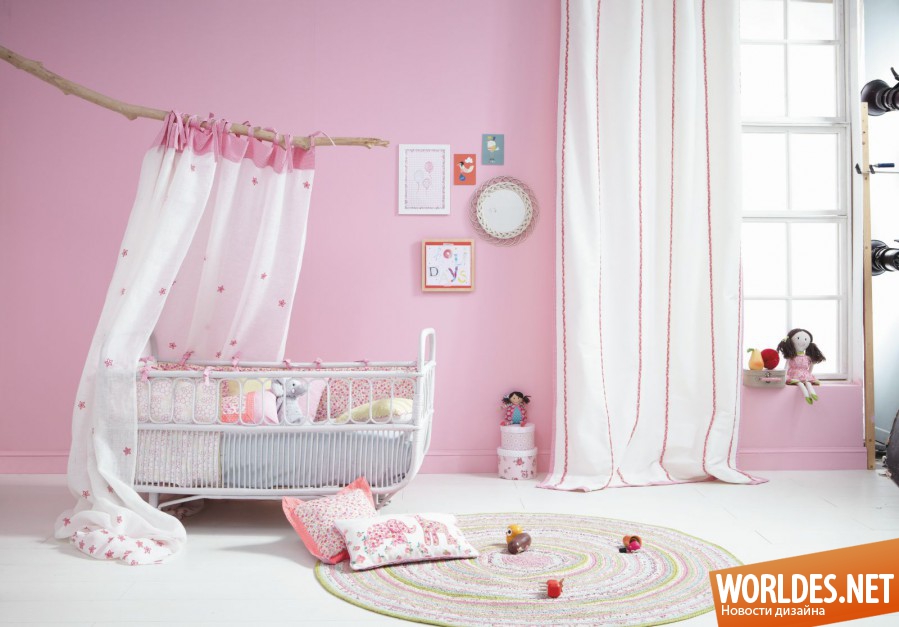 детские комнаты, дизайн детской комнаты, детские комнаты для девочек, розовые детские комнаты