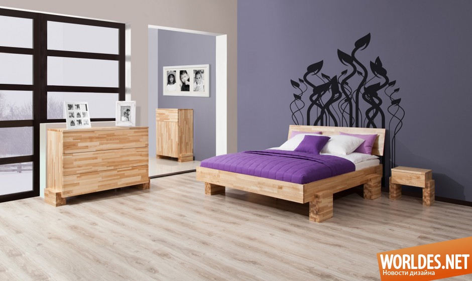спальни, дизайн спальни, спальни фото, мебель для спальни, кровати для спальни, спальни с деревянной мебелью