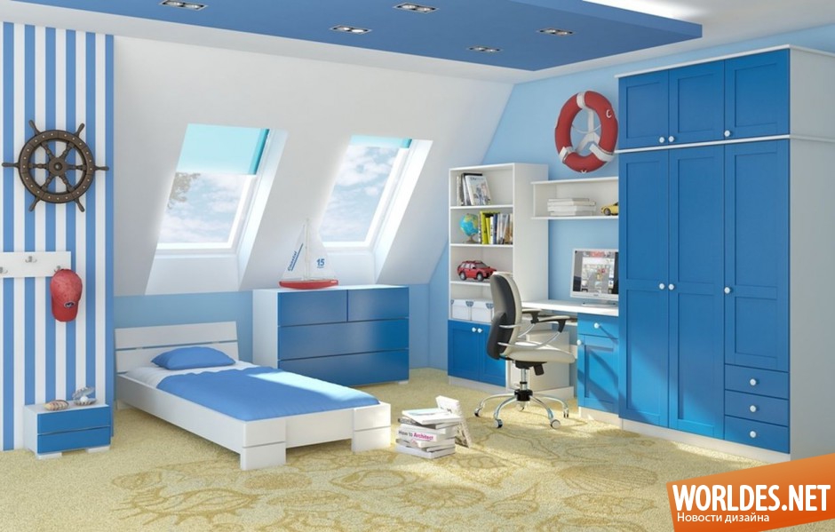 яркие цвета в детской комнате, детские комнаты, дизайн детской комнаты, детские комнаты фото, яркие детские комнаты