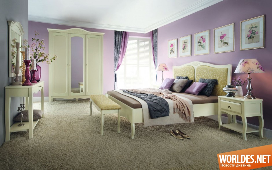 яркие красивые спальни, яркие спальни, красивые спальни, красивые спальни фото, дизайн спален, спальни