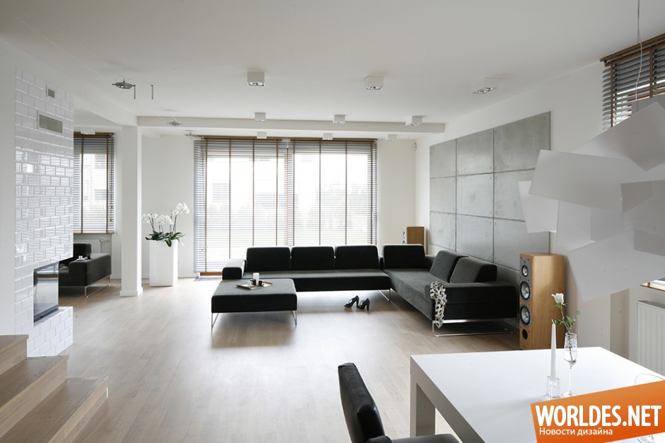 дизайн интерьера квартиры, минималистский интерьер, современный интерьер, современный интерьер фото, бетонная стена в интерьере