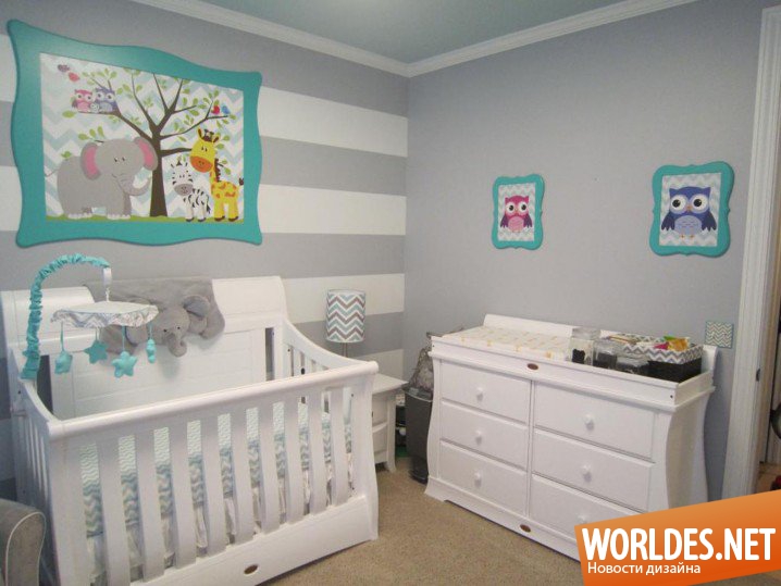 детские комнаты, детские комнаты фото, комнаты для малыша, комнаты для малыша фото, современная комната для малыша