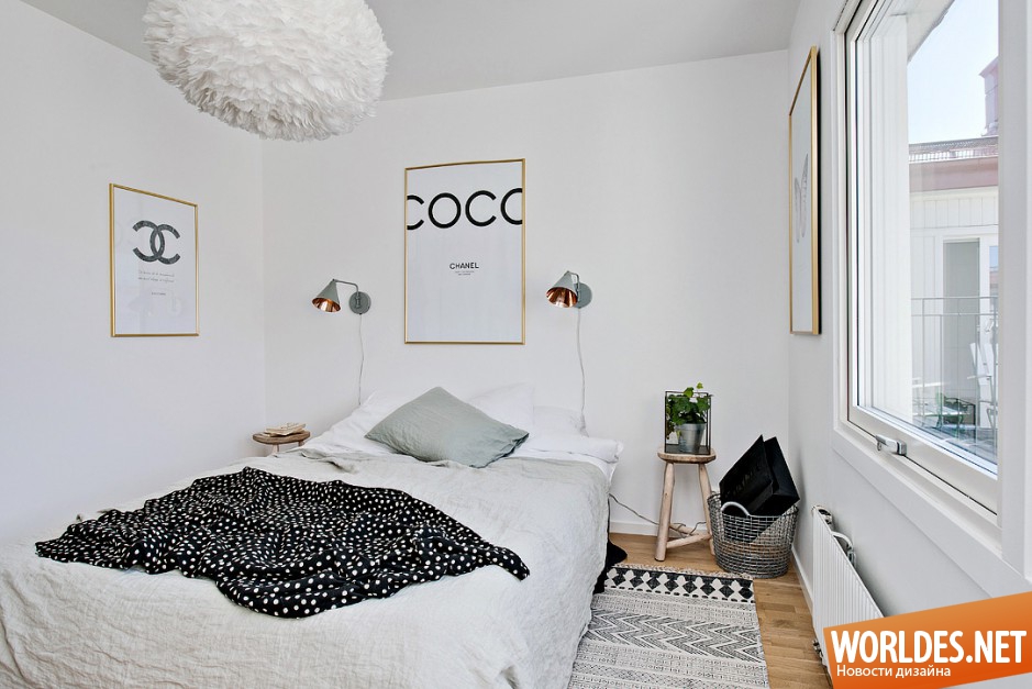 небольшая квартира, маленькая квартира, светлая квартира, красивая квартира, интерьер в белом цвете
