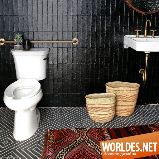 ванные комнаты, ванная комната фото, ванная комната дизайн, черная ванная комната, ванная комната в черном цвете